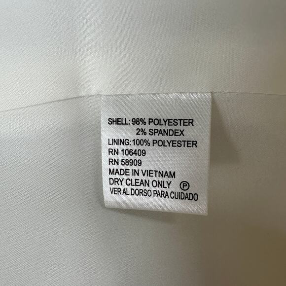 Alex Marie long white blazer oversized light jacket professional career chic 4 - Picture 7 of 7